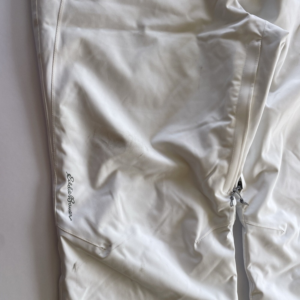 Eddie Bauer Women's WeatherEdge Plus Snow Ski Sledding Pants Size PL White Lined - Picture 8 of 16